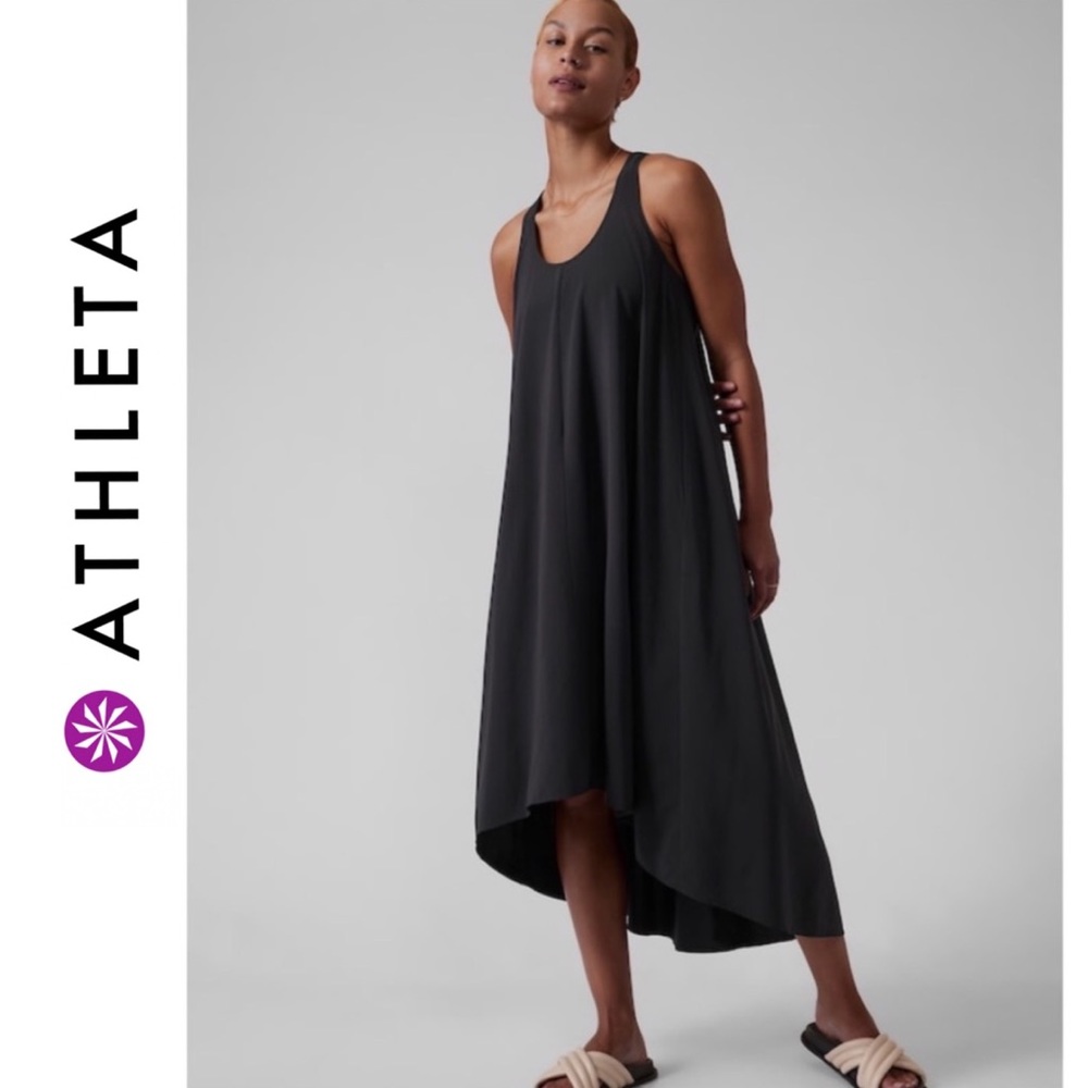 Athleta Presidio Dress Black Size XXS